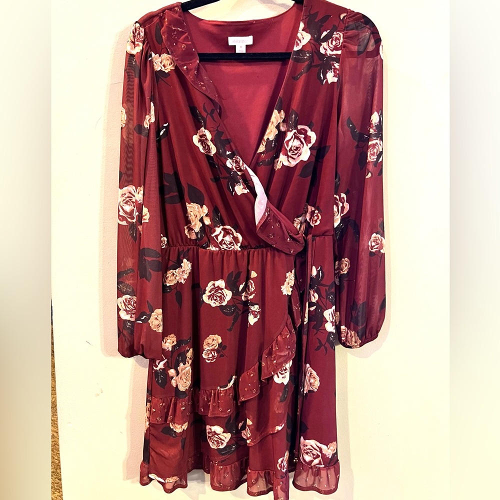 Floral Flounce Dress - Size Medium